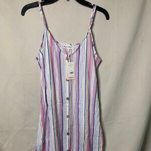 NWT Junior's Kiwi + Punch Size XL - Sleeveless Sheer Button Up Casual Dress
